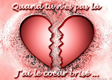 j ai lecoeur brise....
